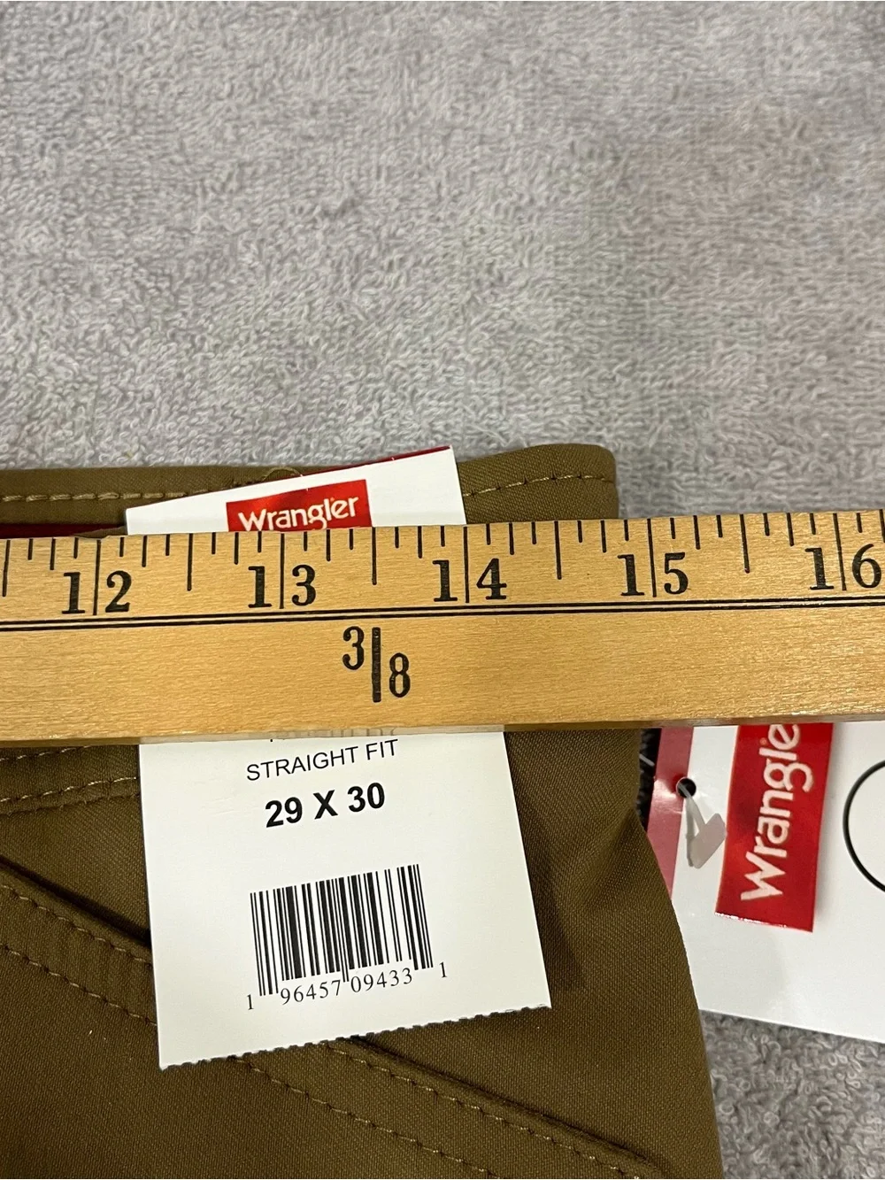 Wrangler All Terrain Cargo Mens 29x30 Brown Straight Fit Utility Pants